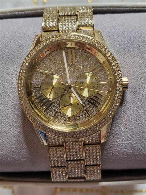 michael kors watch black with diamonds|michael kors diamond watch men's.